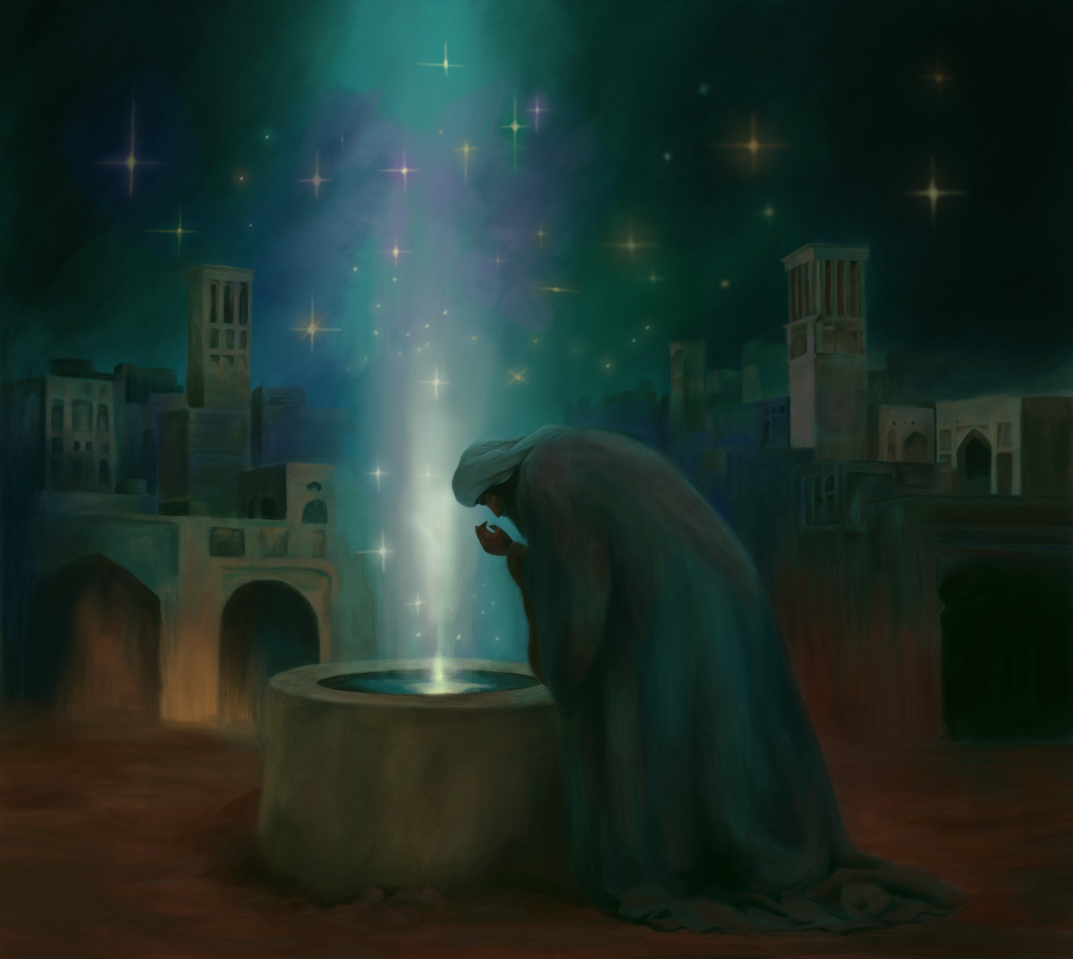 إِذَا ضَاقَ صَدْرِي بِسِرٍّ أَوْدَعْتُهُ الْأَرْضَ فَتُنْبِتُ الْأَرْضُ أَسْرَارِي إِذَا نَبَتَ الزَّرْعُ